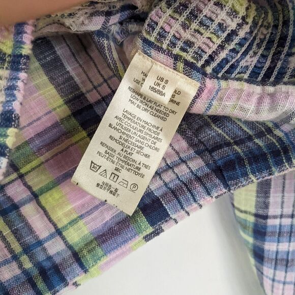 Free PEOPLE marlena plaid top small @L1 - Picture 10 of 10